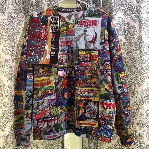 Marvel Other - Marvel Comic Book Sweatshirt